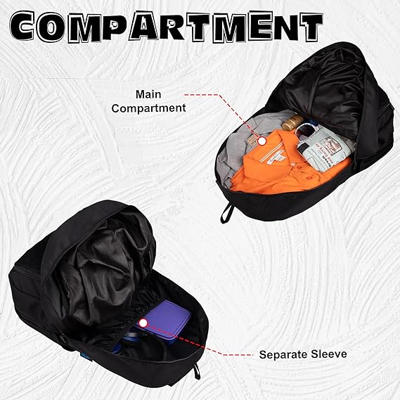 WHACKK Strike Black Soccer Football Basketball Volleyball Kitbag Backpack Soccer Ball (Black) - Image 3